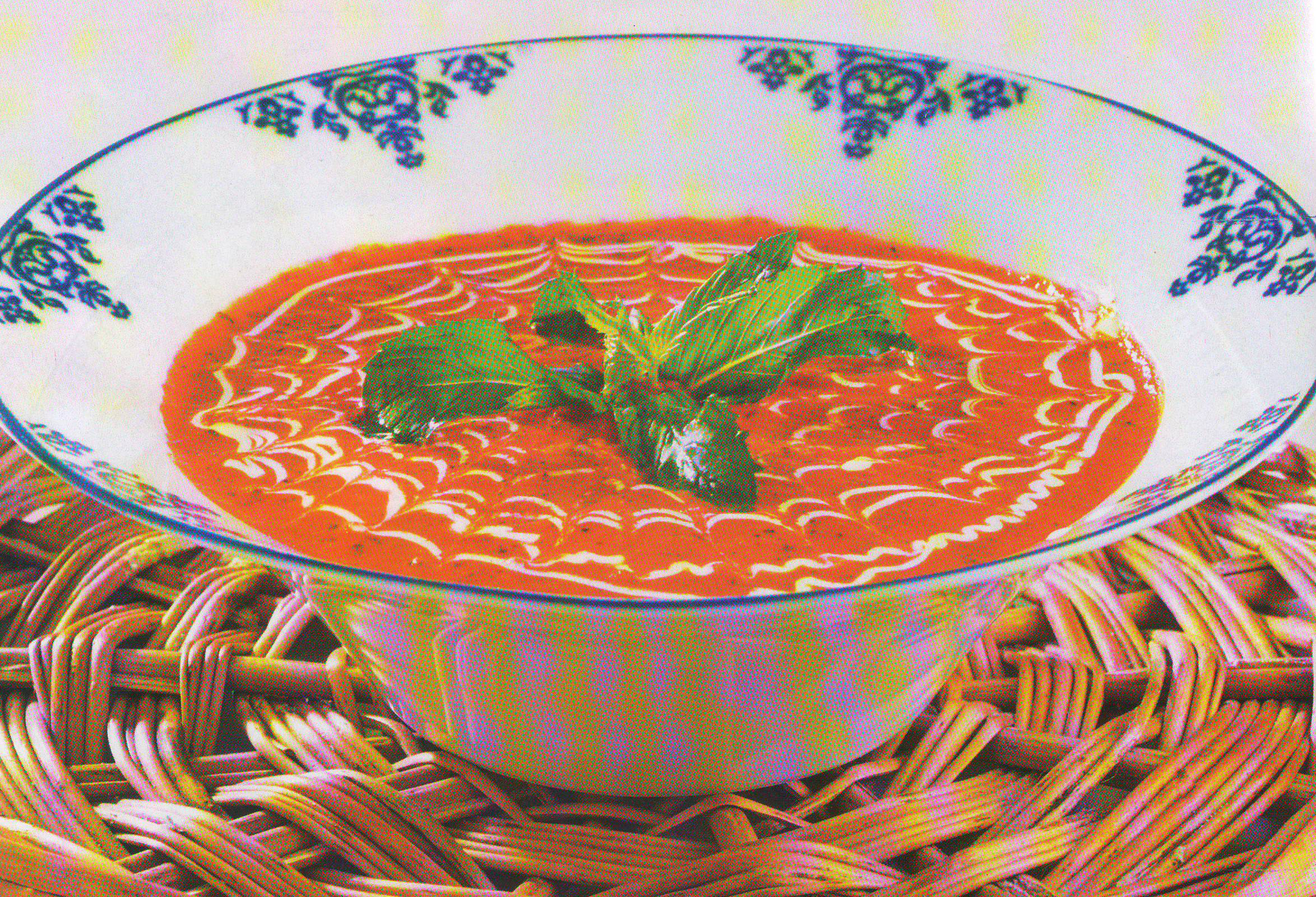  سوپ گوجه فرنگی و نعنا