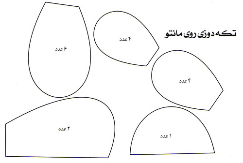  تکه دوزی روی مانتوی جین