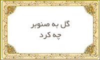 گل به صنوبر چه كرد گل به صنوبر چه كرد