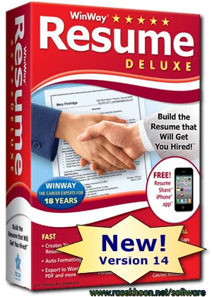 نوشتن رزومه با WinWay Resume Deluxe 14 نوشتن رزومه با WinWay Resume Deluxe 14