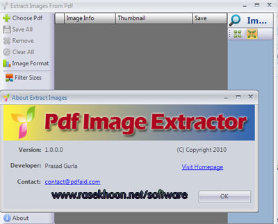 خارج کردن تصاویر از فایل پی دی اف با PDFaid PDF Image Extractor 1.0
