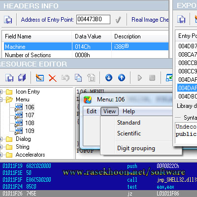ویرایش فایل های اجرایی با PE Explorer 1.99 R6