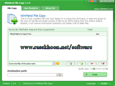 كپي با سرعت 3 برابر با WinMend File Copy v1.3.4