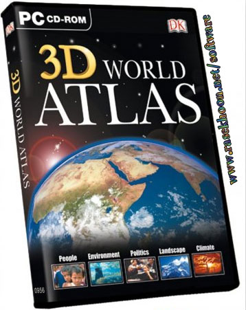 اطلس سه بعدی جهان 2010 با 3D World Atlas 10.05 