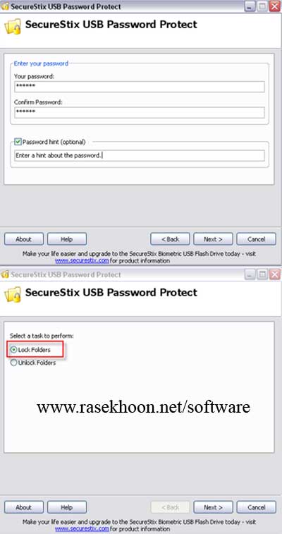 محافظت از فلش با SecureStix USB Password Protect 2011.8.2.2.0