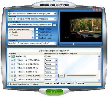 رایت آسان دی وی دی با 1CLICK DVD Copy Pro 4.2.4.7