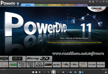 پخش چندرسانه ای با قابلیت پخش سه بعدی CyberLink PowerDVD Ultra 11.0.2114.53 PreActivated