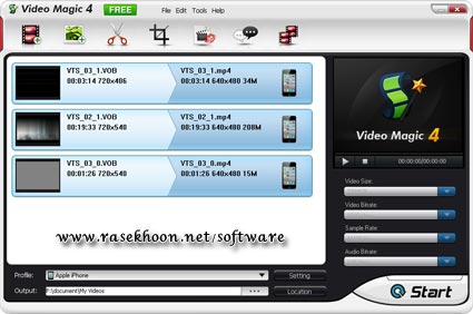 تبدیل بدون افت کیفیت ویدیوها با Portable Blaze Video Magic Pro 6.0.0.3 تبدیل بدون افت کیفیت ویدیوها با Portable Blaze Video Magic Pro 6.0.0.3