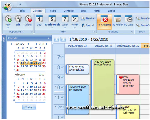 تقویم رومیزی کاربردی با Soft-Evolution Pimero Pro 2011 R2 v6.2.4139