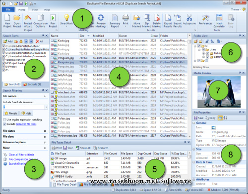 حذف فایل های تکراری هارد با Duplicate File Detective 4.1.54