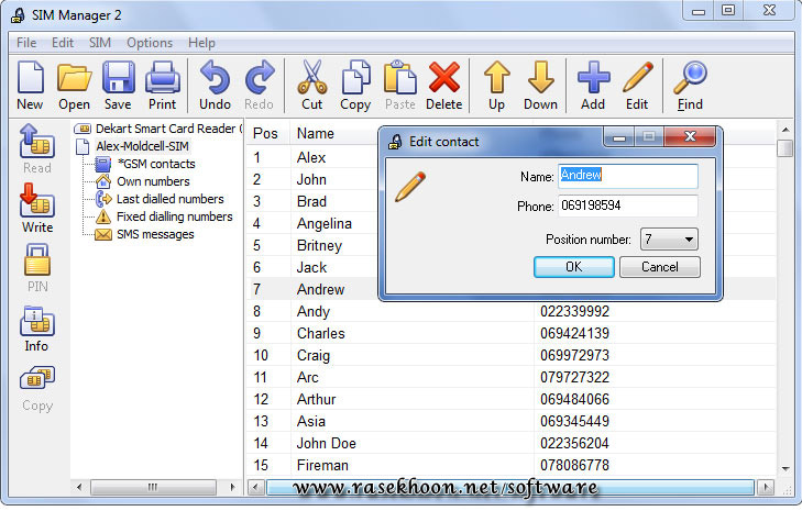 استخراج و پشتیبان گیری از اطلاعات سیمکارت با Dekart SIM Manager v3.3 