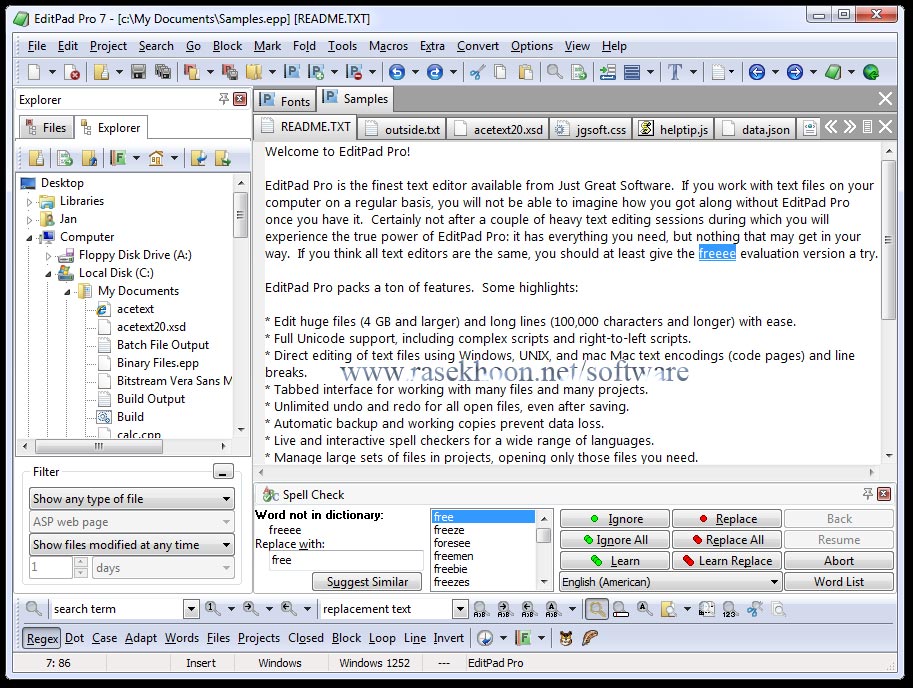 ویرایشگر متن قدرتمند EditPad Pro 7.0.0 ویرایشگر متن قدرتمند EditPad Pro 7.0.0