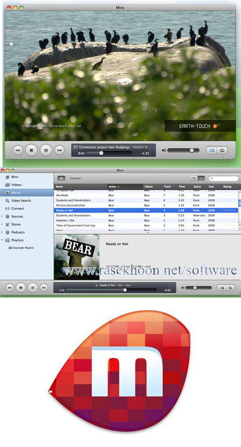 پخش کننده چند رسانه‌ای متن باز با دانلود Miro v6.0