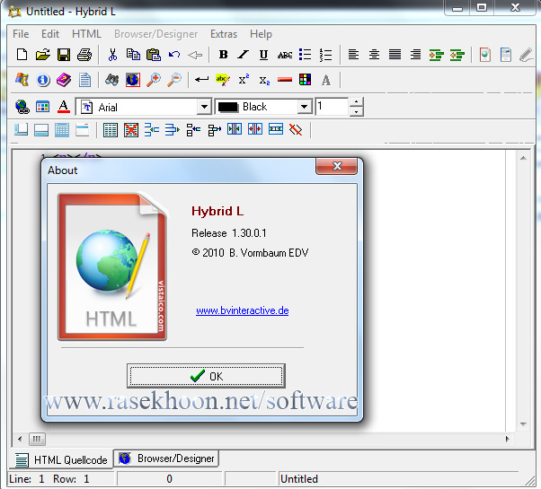 ویرایشگر زبان برنامه نویسی HTML با HybridL v1.30.0.1 ویرایشگر زبان برنامه نویسی HTML با HybridL v1.30.0.1