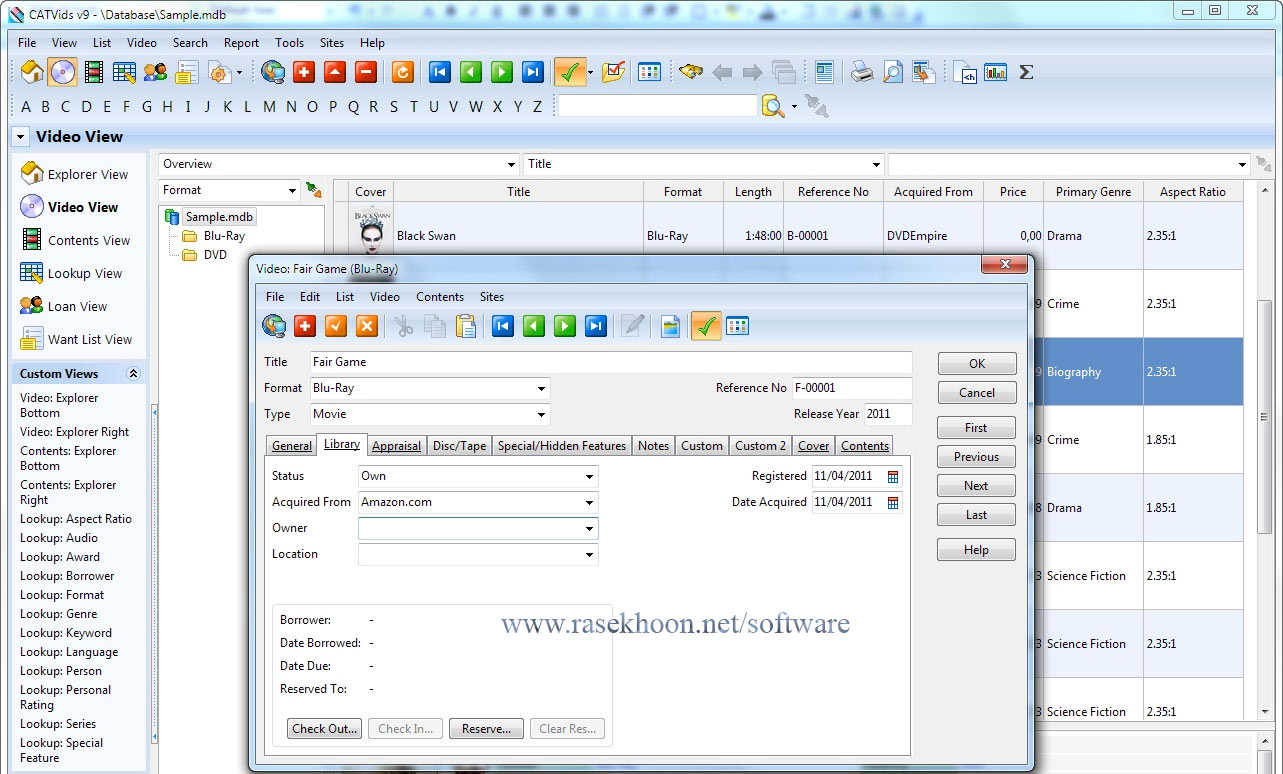 دسته بندی کردن فیلم ها FNProgramvare CATVids v9.02 دسته بندی کردن فیلم ها FNProgramvare CATVids v9.02