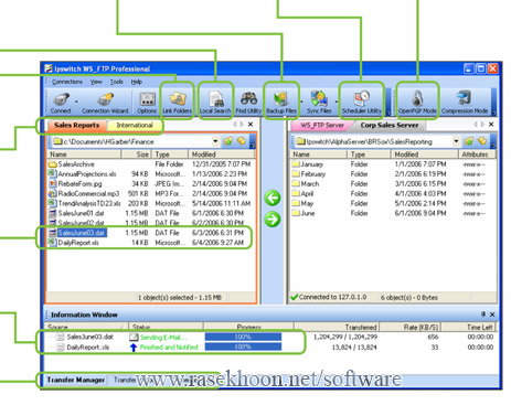 مدیریت آپلود با Ipswitch WS FTP Pro v12.2 مدیریت آپلود با Ipswitch WS FTP Pro v12.2