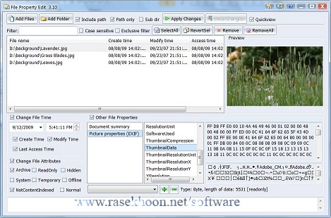ویرایش جزئیات و ویژگی های فایل ها با Foryoursoft File Property Edit Pro 3.57 ویرایش جزئیات و ویژگی های فایل ها با Foryoursoft File Property Edit Pro 3.57