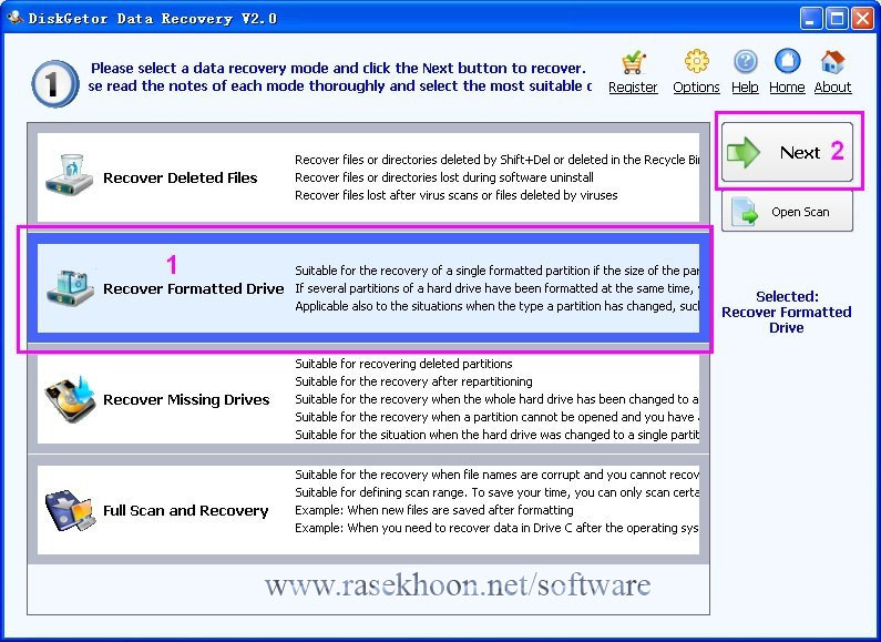 بازیابی قدرتمند اطلاعات با DiskGetor Data Recovery 3.0 بازیابی قدرتمند اطلاعات با DiskGetor Data Recovery 3.0
