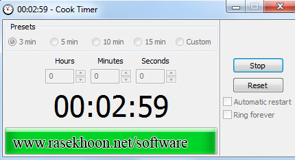 جلوگیری از سوختن غذایتان با Cook Timer 0.9.3 Portable جلوگیری از سوختن غذایتان با Cook Timer 0.9.3 Portable