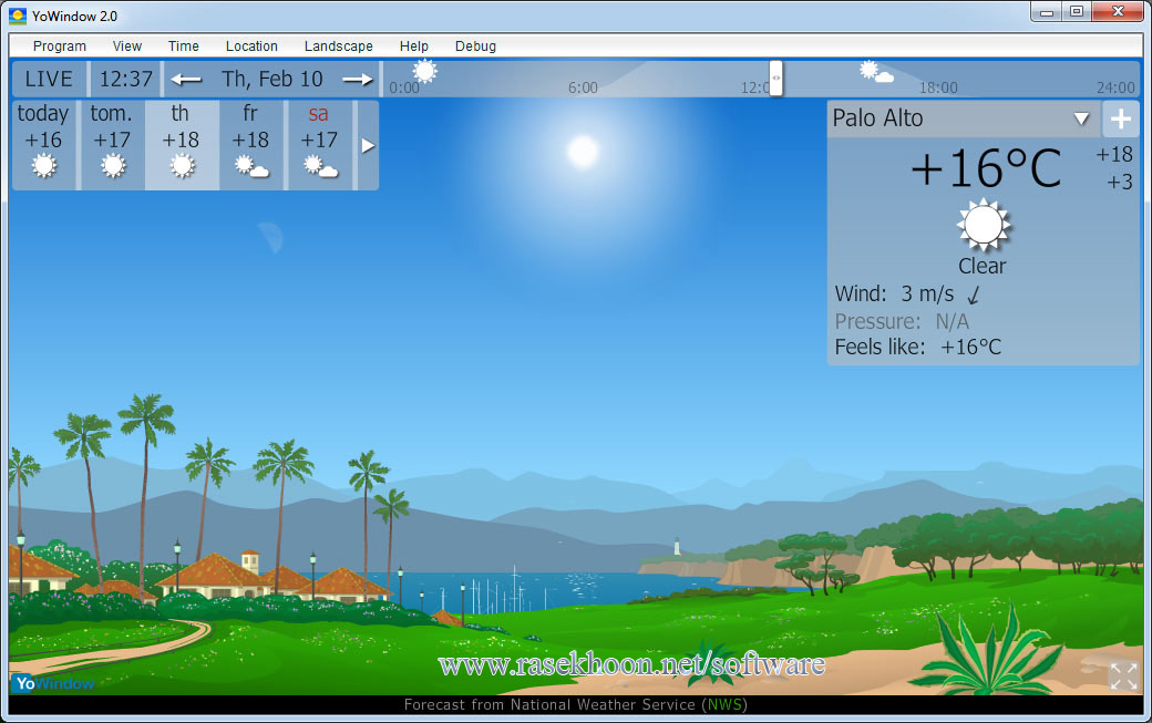 نمایش آب و هوا با YoWindow Unlimited Edition 3S Build 161 Final نمایش آب و هوا با YoWindow Unlimited Edition 3S Build 161 Final
