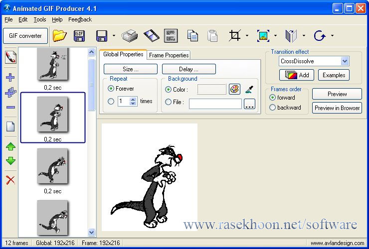 ساخت آسان انمیشن دلخواه با Avlan Design Animated GIF Producer v5.1 ساخت آسان انمیشن دلخواه با Avlan Design Animated GIF Producer v5.1