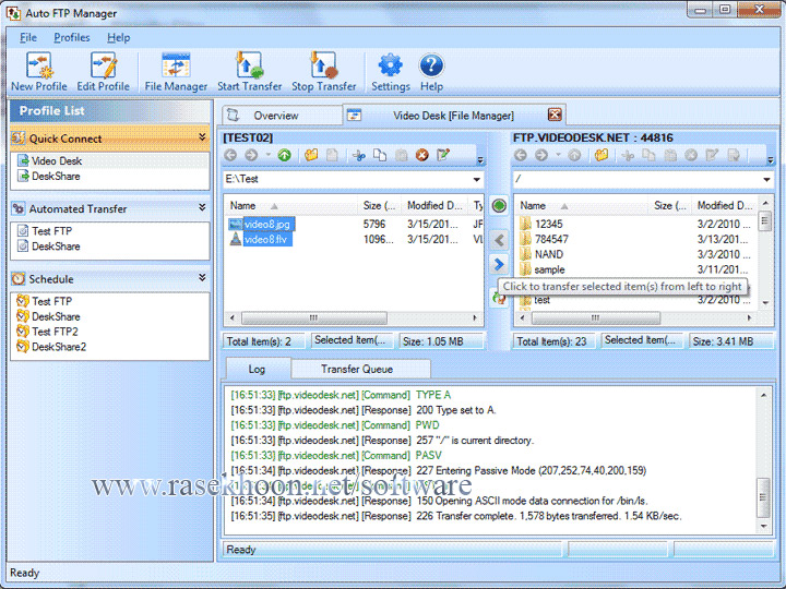 ارتباط مطمئن با اف تی پی با Deskshare Auto FTP Manager v5.18 ارتباط مطمئن با اف تی پی با Deskshare Auto FTP Manager v5.18
