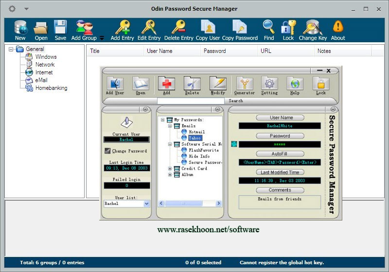 حفاظت از پسوردها با Odin Password Secure Manager v6.5.4 حفاظت از پسوردها با Odin Password Secure Manager v6.5.4