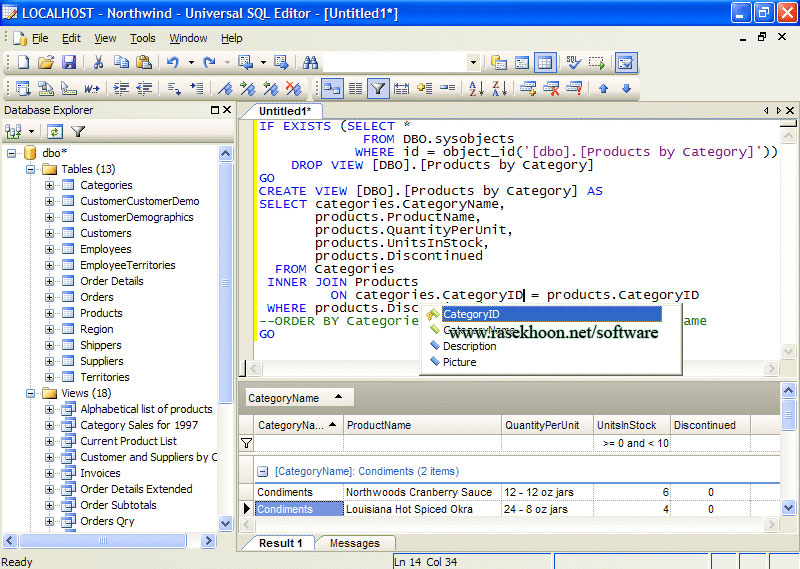 ویرایشگر حرفه ای بانک اطلاعاتی با Universal SQL Editor v1.3.3.0 ویرایشگر حرفه ای بانک اطلاعاتی با Universal SQL Editor v1.3.3.0