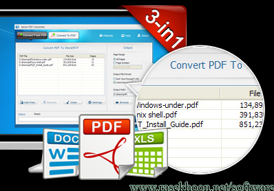 مبدل فایلهای پی دی اف Nemo PDF Converter v5.0