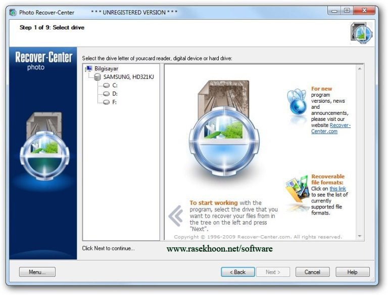 بازیابی فایلهای تصویری با Photo Recover-Center 1.8.0.1941 بازیابی فایلهای تصویری با Photo Recover-Center 1.8.0.1941