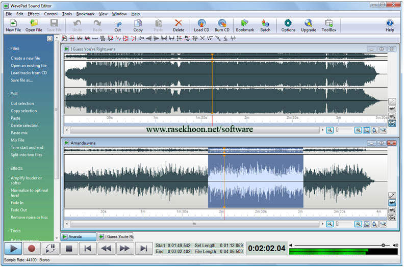 ويرايش صدا ها با دانلود WaveCut Audio Editor v4.8.0.0 ويرايش صدا ها با دانلود WaveCut Audio Editor v4.8.0.0