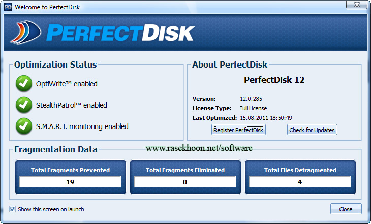 یکپارچه سازی فضای هارد دیسک با Raxco PerfectDisk Professional/Server 12.290 یکپارچه سازی فضای هارد دیسک با Raxco PerfectDisk Professional/Server 12.290