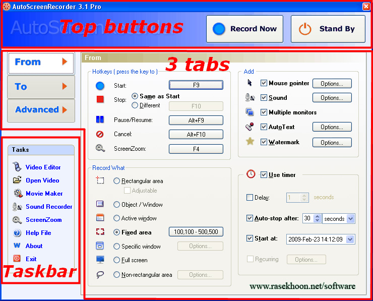 فیلم برداری از دسکتاپ با AutoScreenRecorder Pro 3.1.369 فیلم برداری از دسکتاپ با AutoScreenRecorder Pro 3.1.369