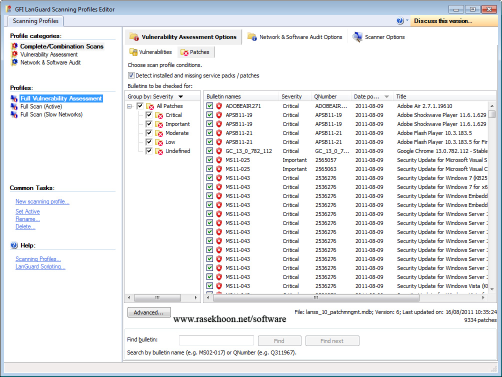 کنترل امنیت سرورها با GFI LANguard Network Security Scanner 2011 v10.1.20110817 کنترل امنیت سرورها با GFI LANguard Network Security Scanner 2011 v10.1.20110817