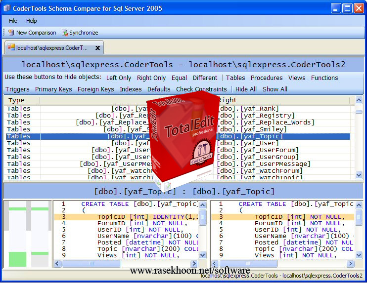 مدیریت پایگاه داده با CoderTools TotalEdit Pro v5.6.4 مدیریت پایگاه داده با CoderTools TotalEdit Pro v5.6.4
