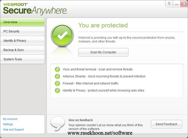 شاهکار آنتی ویروس شرکت وب روت Webroot SecureAnywhere Complete 2012 v8.0.1.20