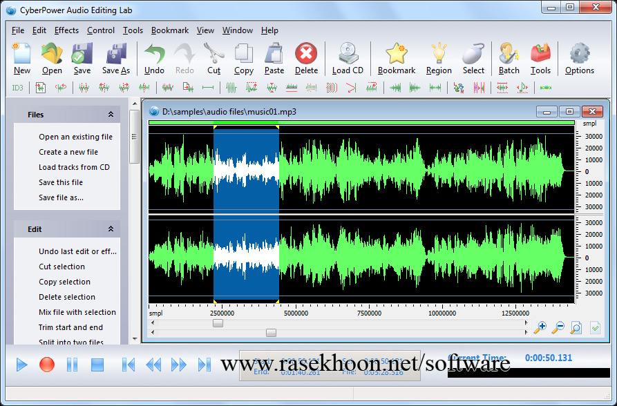 ویرایش فایل صوتی با CyberPower Audio Editing Lab v15.2.2 ویرایش فایل صوتی با CyberPower Audio Editing Lab v15.2.2