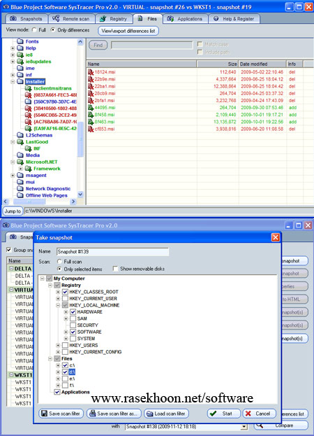 نظارت به‌جاي مهندسي معكوس Blue Project SysTracer Pro v2.4 x86/x64