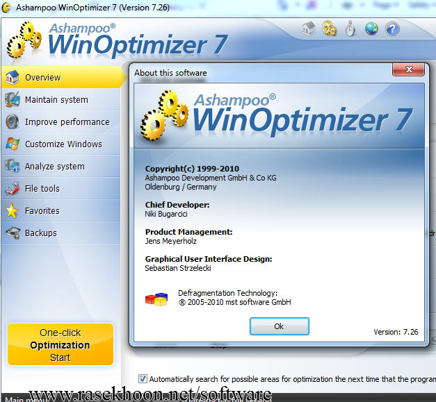 بهینه سازی ویندوز Portable Ashampoo WinOptimizer 7.26 بهینه سازی ویندوز Portable Ashampoo WinOptimizer 7.26