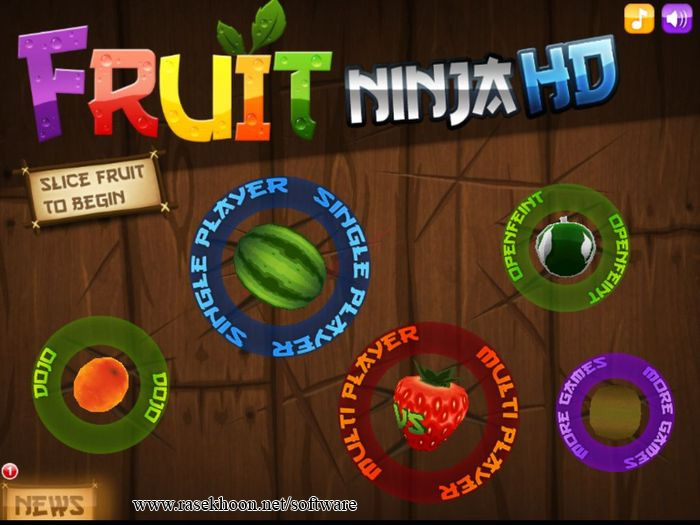 بازی نینجای میوه Fruit Ninja HD v1.6.1 بازی نینجای میوه Fruit Ninja HD v1.6.1