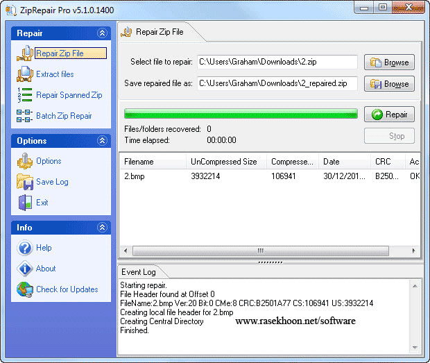 تعمیر و بازیابی فایل های فشرده zip توسط GetData Zip Repair 5.1.0.1402
