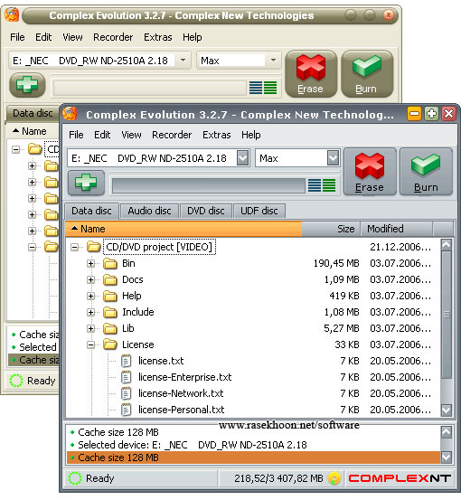 رایت سی دی و دی وی دی با Complex Evolution v5.1.2