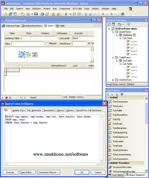 کامپوننت دلفی DevArt UniDAC 4.1.5