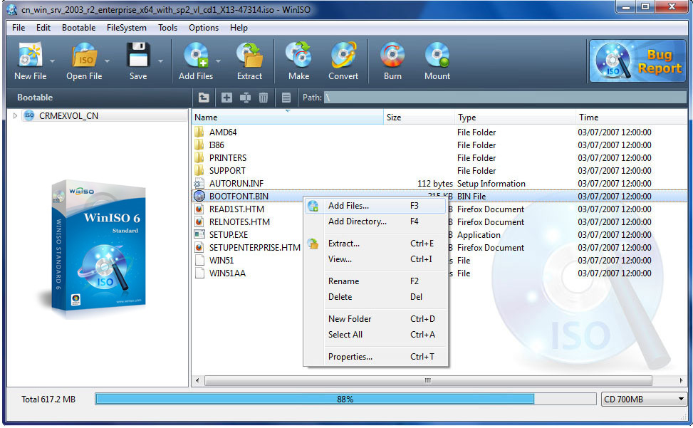 مدیریت فایل های ایمیج با WinISO 6.4.0.5170 x86/x64