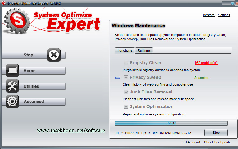 بهینه سازی رایانه با System Optimize Expert 3.2.4.2