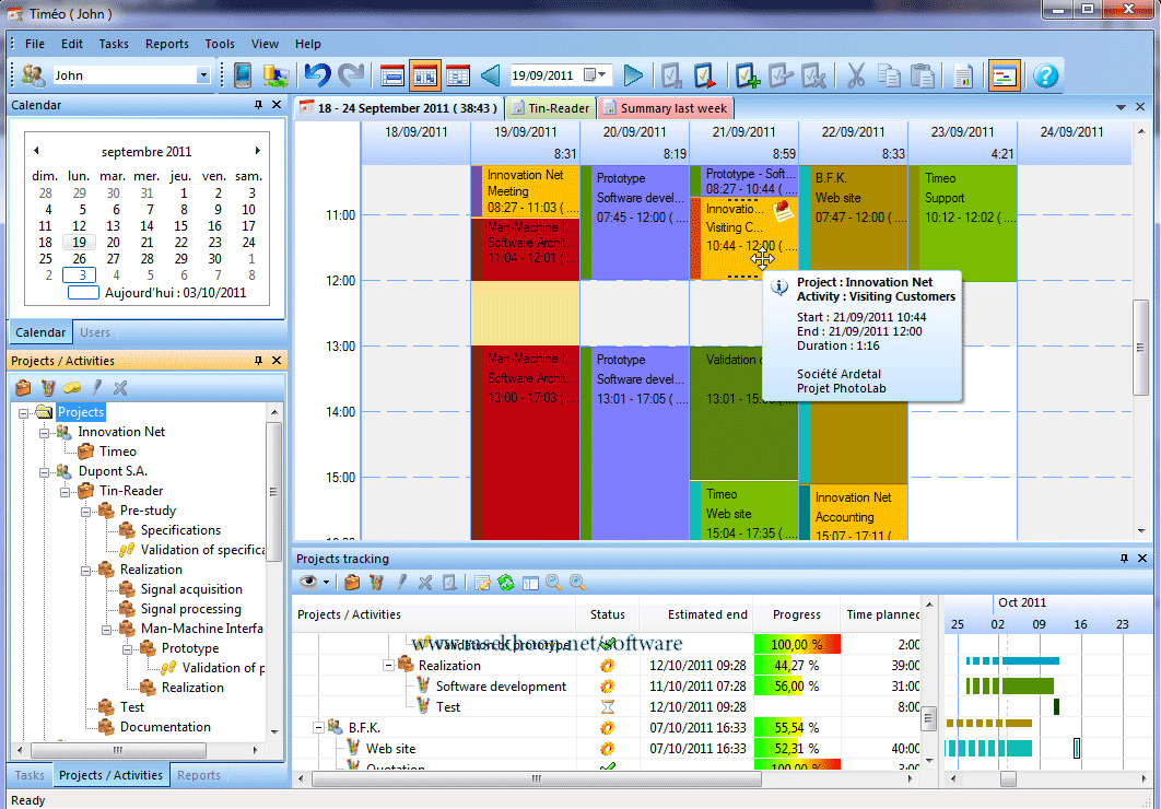 مدیریت پروژه و زمان بندی کارها با Timeo For Windows Professional v2.3.1
