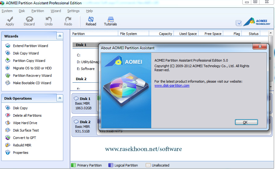 پارتیشن بندی آسان و مطمئن با AOMEI Partition Assistant Server Edition v6.2.0