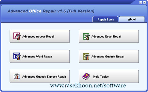 تعمیر اسناد معیوب آفیس Advanced Office Repair 1.6 Full (Pre-Activated)