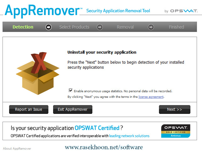 حذف برنامه های امنیتی با AppRemover 3.0.1.1 حذف برنامه های امنیتی با AppRemover 3.0.1.1