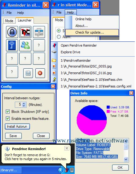 هشدار دهنده جا گذاشتن فلش Pendrive Reminder 2.0.2.0